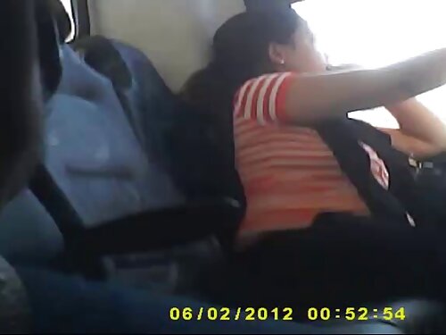 สาวโดนน้ำแตกใส่หน้าร ...